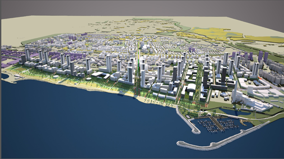 : שדה דב, עקרונות תכנון // הדמיה: ארי כהן, IVIEW